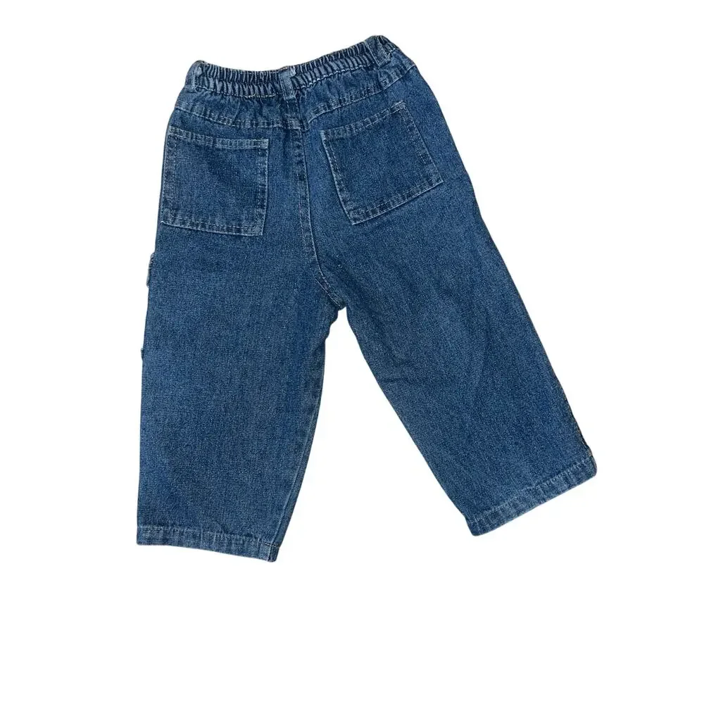 Vintage Disney Baby Y2K Mickey Mouse 28 cargo denim pants size 24 months